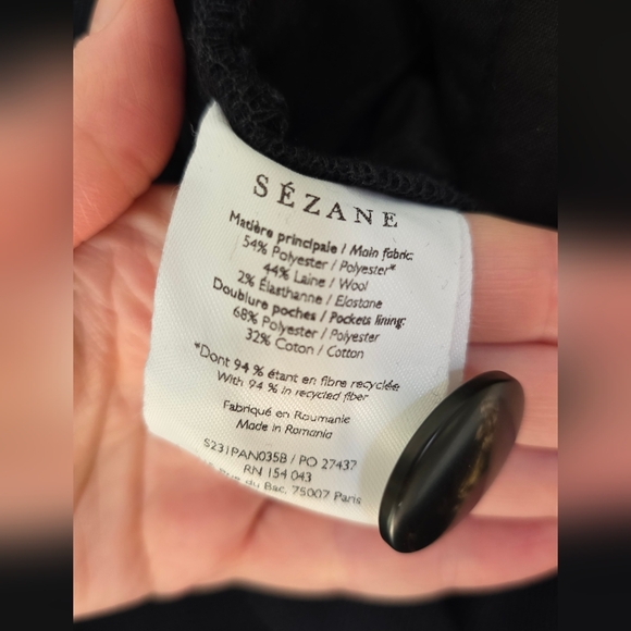 Sezane Damon Trousers Navy - Picture 6 of 10